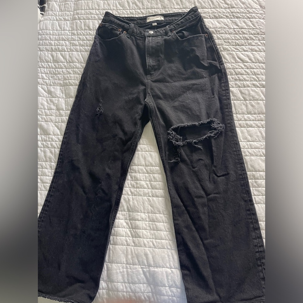 Abercrombie & Fitch Black High Rise Women Jeans